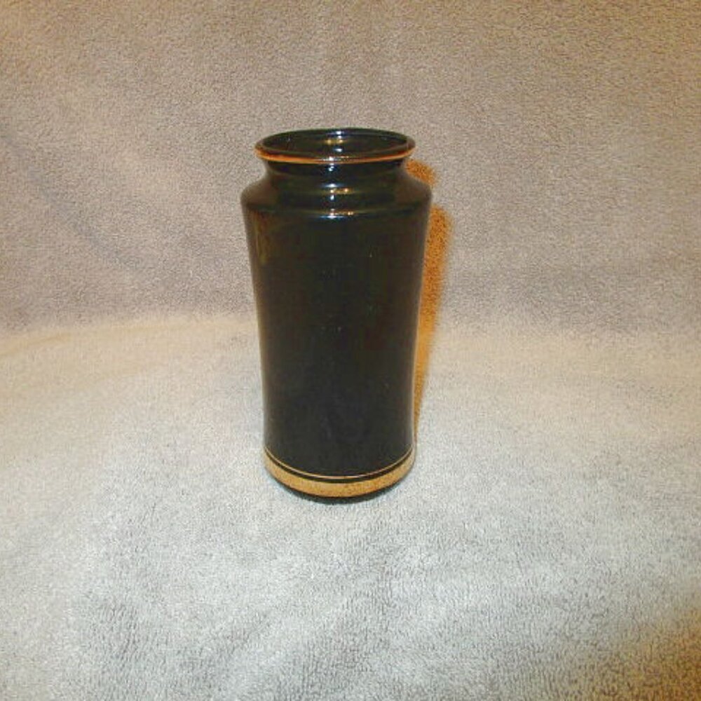 Vintage Japan Art of Chokin Vase 24K Gold Trim Copper Gilded Exotic Asian MCM - Picture 7 of 10